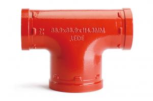Стандартный тройник под муфту LedeGroove ДУ200, 8" (219мм)
