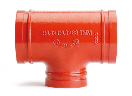 Переходной тройник под муфту LedeGroove Ду 100х50, 4"х2" (114х60мм)